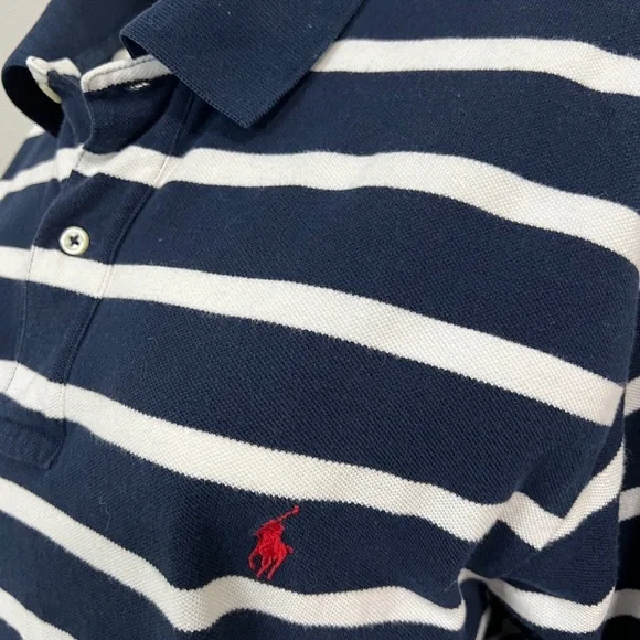 Men’s Stripe Polo Shirt - Picture 3 of 6